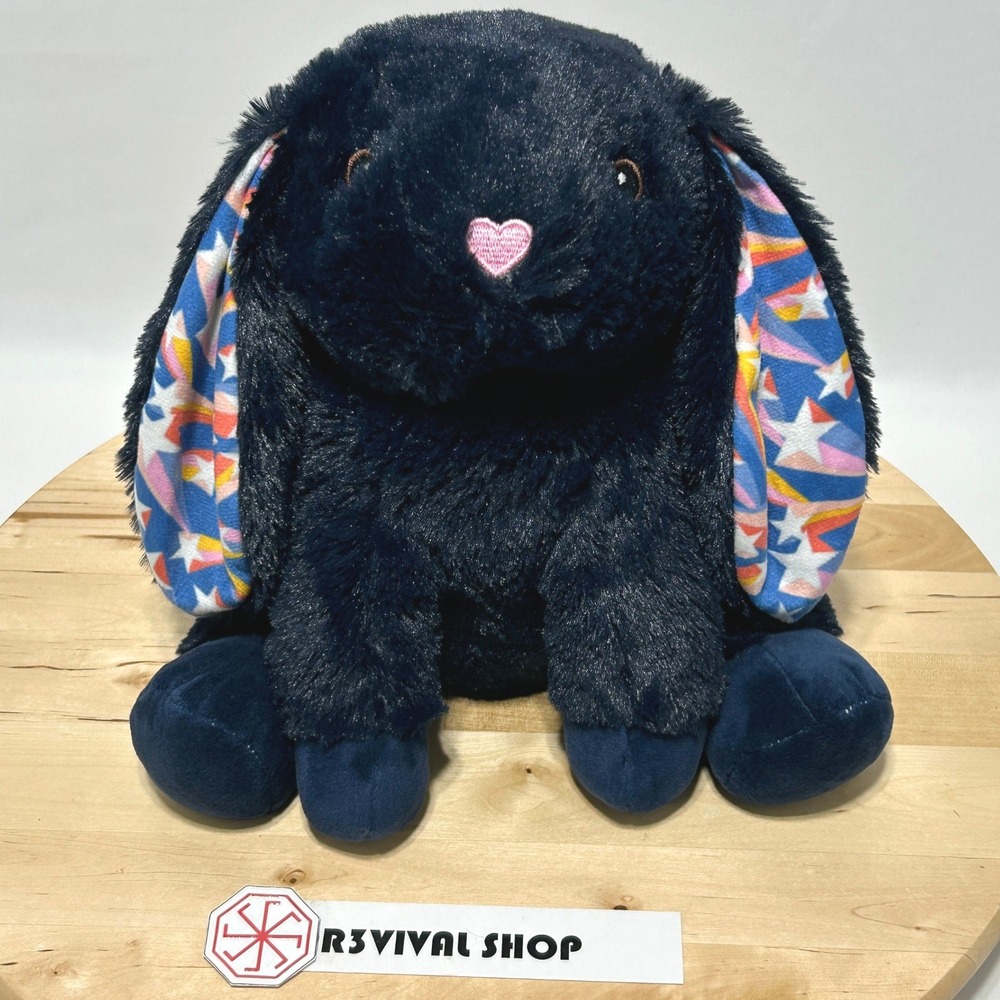 Cuddle Calm Huggable Navy Blue Bunny Rabbit Plush Weighted Friend Stuffed Animal